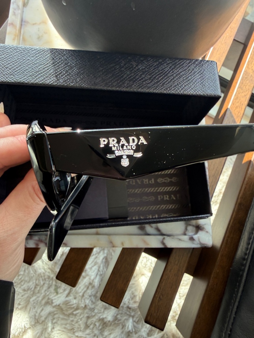 NEW PRADA Black PR26ZS Sunglasses | BNIB - Picture 15 of 15